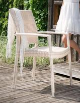 kede wicker - Home4You Armrest Chair Wicker 3 Beige - 2 nuotrauka