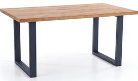 isskleidziamas stalas 90 - Halmar Extension Table Perez Light Oak/Black - 2 nuotrauka