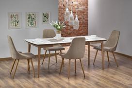 prailginamas valgomojo stalas - Halmar Extension Table Barret White Matt/Oak - 4 nuotrauka