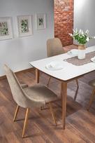 prailginamas valgomojo stalas - Halmar Extension Table Barret White Matt/Oak - 6 nuotrauka