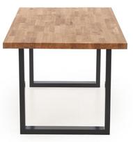 azuolo masyvi stalas - Halmar Table Radus 160 Solid Wood Oak/Black - 2 nuotrauka