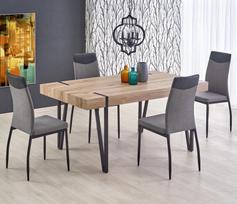 Valgomojo stalas Halmar Yohann Oak/Black, 1700x900x760 mm