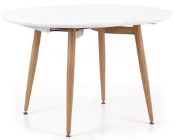 Valgomojo stalas Halmar Edward White/Oak, 1200 - 2000x1000x750 mm