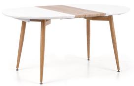 fotelio koju atrama - Valgomojo stalas Halmar Edward White/Oak, 1200 - 2000x1000x750 mm - 3 nuotrauka