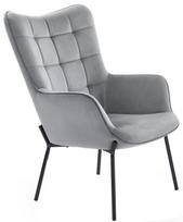 Fotelis Halmar Castel l Grey/Black, 71x97x79 cm