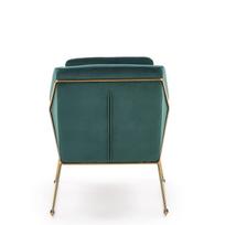 darbain - Fotelis Halmar Soft 3 Dark Green/Gold, 69x76x81 cm - 4 nuotrauka