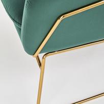 darbain - Fotelis Halmar Soft 3 Dark Green/Gold, 69x76x81 cm - 8 nuotrauka