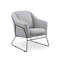 Fotelis Halmar Soft 2 Light Grey, 76x69x81 cm