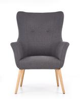 Fotelis Halmar Cotto Cotto Leisure Dark Grey, 76x73x99 cm