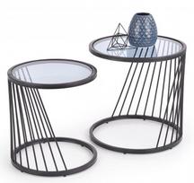 Halmar 2 Cofee Tables Antilla Smoked/Black