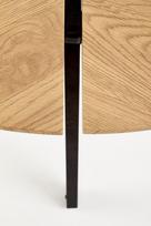 stalo remas - Kavos staliukas Halmar Luana Golden Oak/Black, 860x860x400 mm - 7 nuotrauka