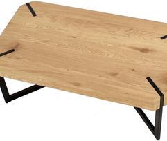 zurnalinis staliukas azuol - Kavos staliukas Halmar Lavida Golden Oak/Black, 1100x600x430 mm - 2 nuotrauka