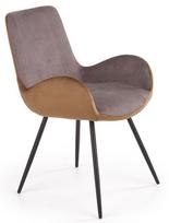 Halmar Chair K392 Dark Grey/Brown