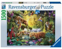 puzzle 1500 - Ravensburger Puzzle Tranguil Tigers 1500pcs - 1 nuotrauka