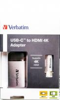 hdmi type c laidas - Verbatim 49143 USB-C To HDMI 4K Adapter - 4 nuotrauka