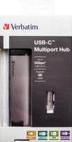 usb c ilgintuvas - Verbatim USB-C 3.1 5-Port USB Hub Gray - 4 nuotrauka