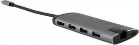 Verbatim USB-C 3.1 6-Port USB Hub Gray