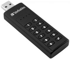 usb atmintukai 128gb senukai - Verbatim Keypad Secure 128GB USB 3.0 - 1 nuotrauka