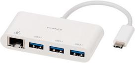 Vivanco USB Type-C Network Adapter/hub White 45388