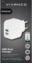 dc dc charger - Vivanco USB Dual Charger 2.4/1A 37563 - 2 nuotrauka