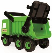 zaislinis sunkvezimis - Wader Middle Truck Tip-Lorry 32101 Green - 3 nuotrauka