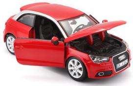 audi modeliukai - Bburago Car Audi A1 1:24 18-22127 Red - 3 nuotrauka