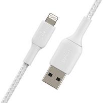 lightning usb 15cm - Belkin Braided USB To Apple Lightning Cable 15cm White - 3 nuotrauka