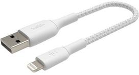 lightning usb 15cm - Belkin Braided USB To Apple Lightning Cable 15cm White - 5 nuotrauka