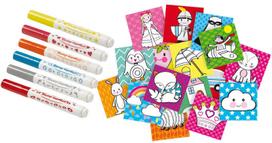 markeriai flomasteriai - SES Creative Stamping With Markers 14896 - 2 nuotrauka