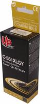 rasalai spausdintuvo - Rašalinio spausdintuvo kasetė Uprint Cartridge For Canon 15ml Grey - 2 nuotrauka