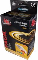 canon kasetes 521 - Rašalinio spausdintuvo kasetė Uprint Cartridge for Canon 10ml x 4 + 20ml - 2 nuotrauka