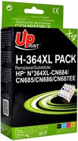 hp spausdintuvas rasalinis - Rašalinio spausdintuvo kasetė Uprint Cartridge for HP Black 20ml Yellow 12ml Cyan 12ml Magenta 12ml - 2 nuotrauka