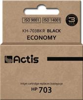 Rašalinio spausdintuvo kasetė Actis Cartridge KH-703BKR For HP 15ml Black
