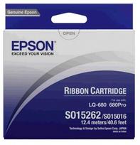 adatiniu spausdintuvu kasetes - Juostelė Epson juodas | LQ-670/680/680 Pro/860/1060/2500/2550 - 1 nuotrauka