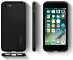 iphone 7 deklas - Spigen Liquid Air Back Case For Apple iPhone 7/8 Black - 2 nuotrauka