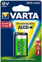 ikraunama baterija 9v - Varta Rechargaeble Battery 9V 200mAh - 2 nuotrauka