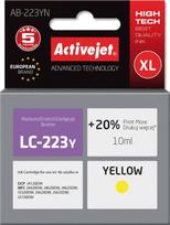 Rašalinio spausdintuvo kasetė ActiveJet Cartridge AB-223YN For Brother 10ml Yellow