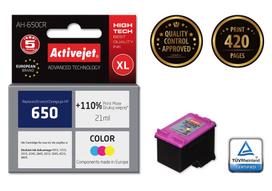 hp 21 - Rašalinio spausdintuvo kasetė ActiveJet AH-650CR Cartridge 21ml Cyan Magenta Yellow - 2 nuotrauka