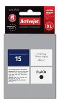 hp spausdintuvas rasalinis - Rašalinio spausdintuvo kasetė ActiveJet Cartridge AH-15N For HP 44ml Black - 5 nuotrauka