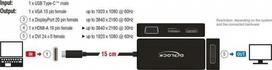 hdmi type c laidas - Delock USB Type-C To VGA/HDMI/DVI/DisplayPort Black - 3 nuotrauka
