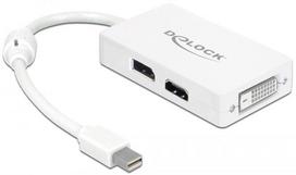 adapteris dvi to hdmi - Delock Adapter Mini Displayport M To Displayport / DVI / HDMI F 61768 - 1 nuotrauka