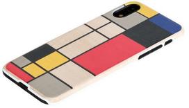 iphone xr deklas - Man&Wood Mondrian Wood Back Case For Apple iPhone XR White - 2 nuotrauka