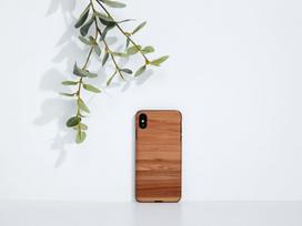 iphone xs deklas - Man&Wood Cappuccino Back Case For Apple iPhone X/XS Black - 3 nuotrauka
