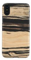 Man&Wood White Ebony Back Case For Apple iPhone X/XS Black