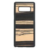 Man&Wood White Ebony Back Case For Samsung Galaxy Note 8 Black