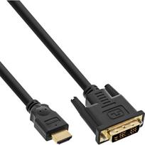 hdmi to dvi d cable - InLine 17662P HDMI to DVI Cable 2m Black - 1 nuotrauka