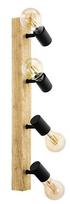 Eglo Townshend 3 Spotlight 4x60W E27 Brown/Black