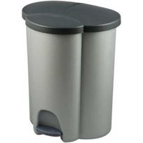 Curver Trio Recycling Pedal Bin 40l Silver