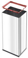 senukai siuksliadeze - Hailo Big-Box Swing Waste Bin 52l Silver - 5 nuotrauka