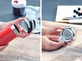 ml 350 gertuve - Leifheit Flip Insulated Mug 350ml Red - 2 nuotrauka